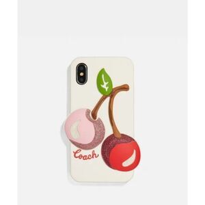 Coach Iphone X / Xs Case with oversized Cherry